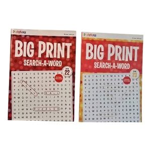 Big Print Search-A-Word Puzzle Books - Volume 22 & 23